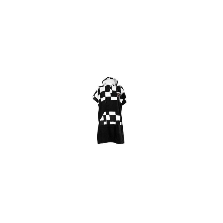 PONCHO BLACK/WHITE