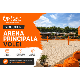 Voucher arena principala volei vineri - duminica, interval orar 16:00 - 18:00